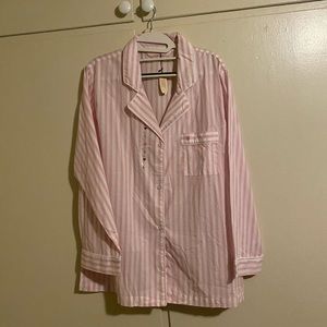 New Victoria Secret pink lightweight pajama top large